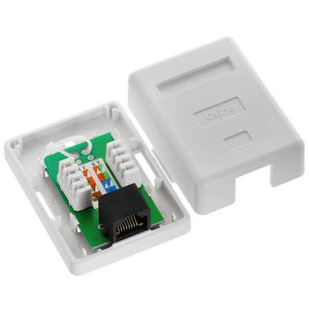 Linkbasic Cat5e Single Surface Mount Box x 4 - Image 2