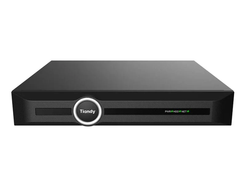 Tiandy TC-R3120 20-Channel NVR - 4K, 8MP, S+265, 1 HDD Bay up to 10TB, Alarm I/O