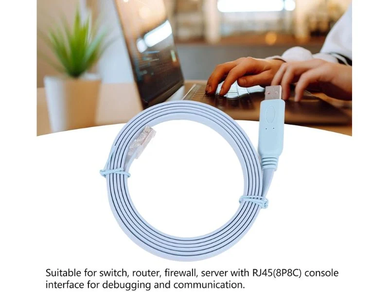 USB to RJ45 Console Cable 1.8m - PL2303 Chipset, Cisco/Mikrotik Compatible - Image 2