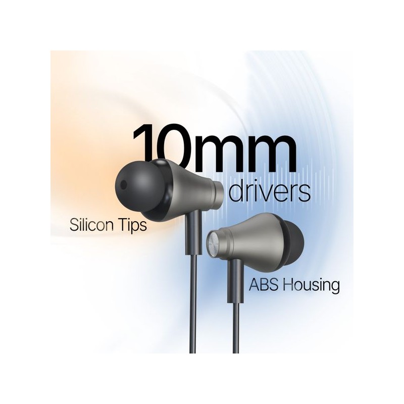 Astrum Earphones | USB-C 10 mm 1.2m Mic | WIREZ10C - Image 2