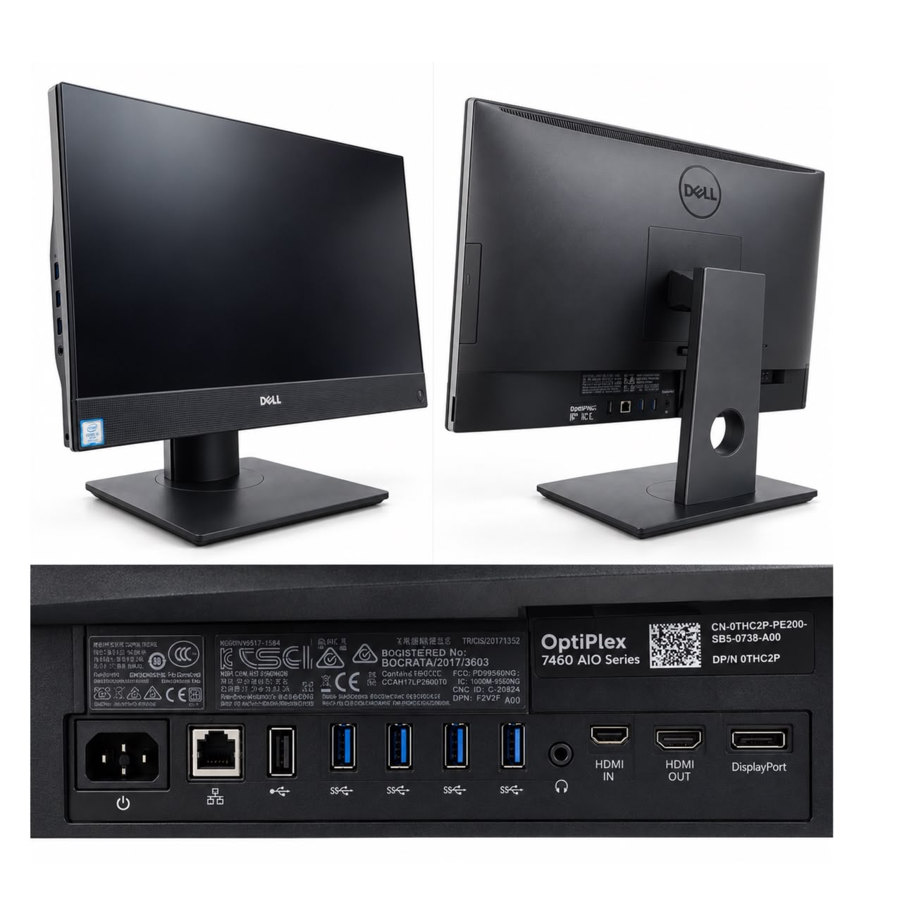 Dell OptiPlex 7460 All-in-One Desktop PC – Intel Core i5 8th Gen, 8GB RAM, 238GB M.2 SSD, 23.8-inch Full HD Display, Windows 11 Pro – Certified Refurbished A-Grade - Image 3